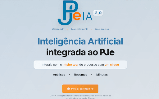 PJeIA - Inteligência Artificial no PJe