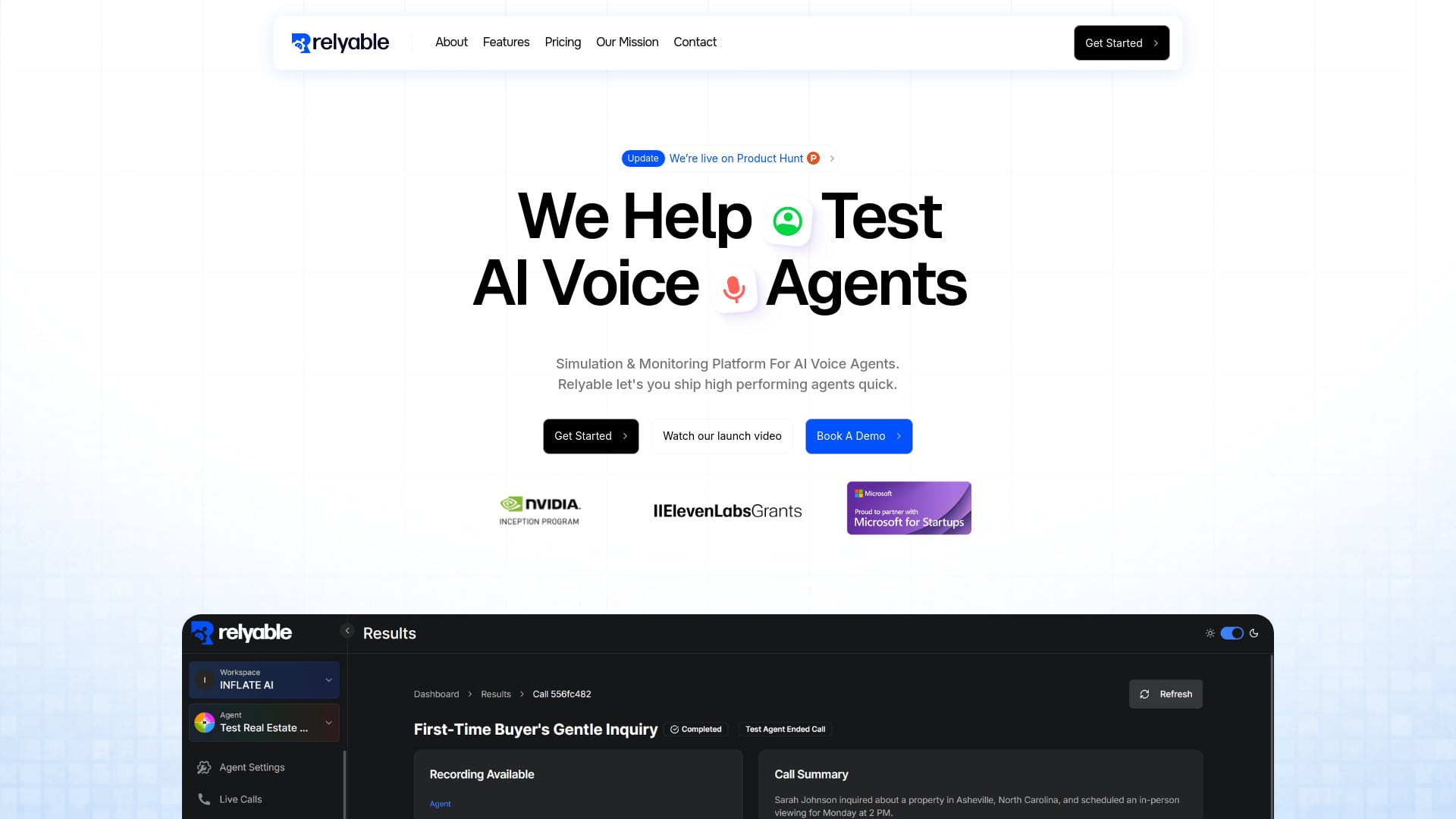 Relyable - AI Tool Screenshot and Interface Preview