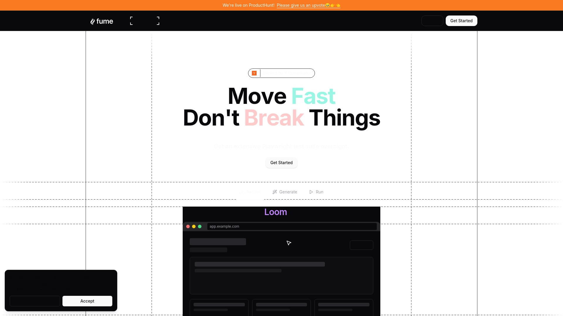 Fume - AI Tool Screenshot and Interface Preview