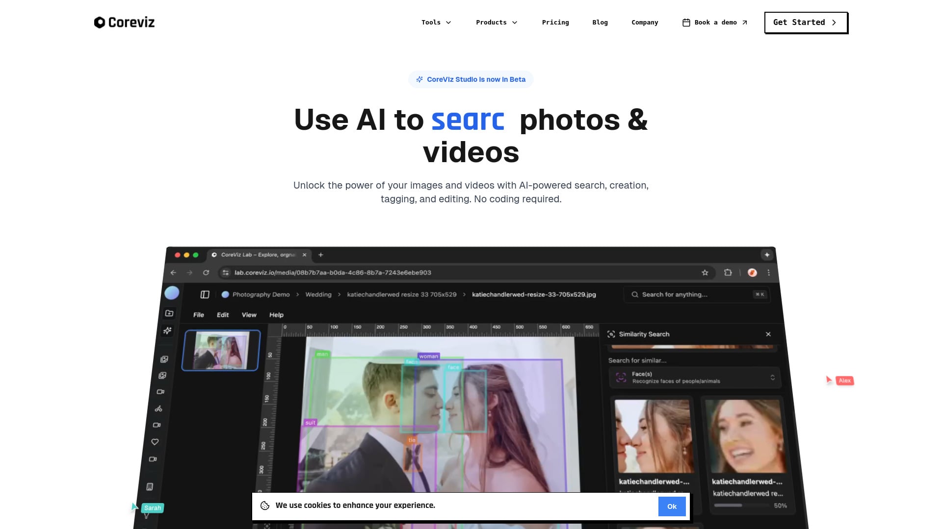 CoreViz - AI Tool Screenshot and Interface Preview