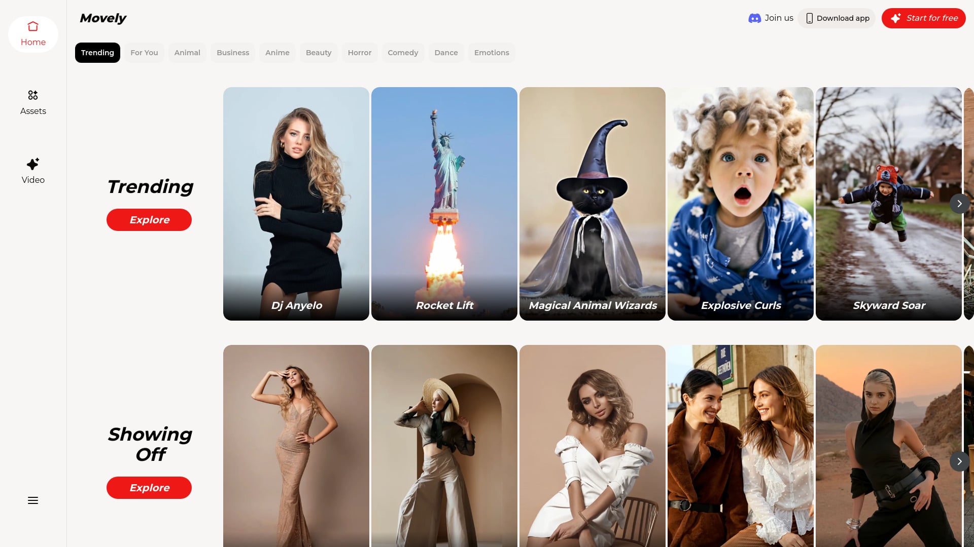 Movely AI - AI Tool Screenshot and Interface Preview