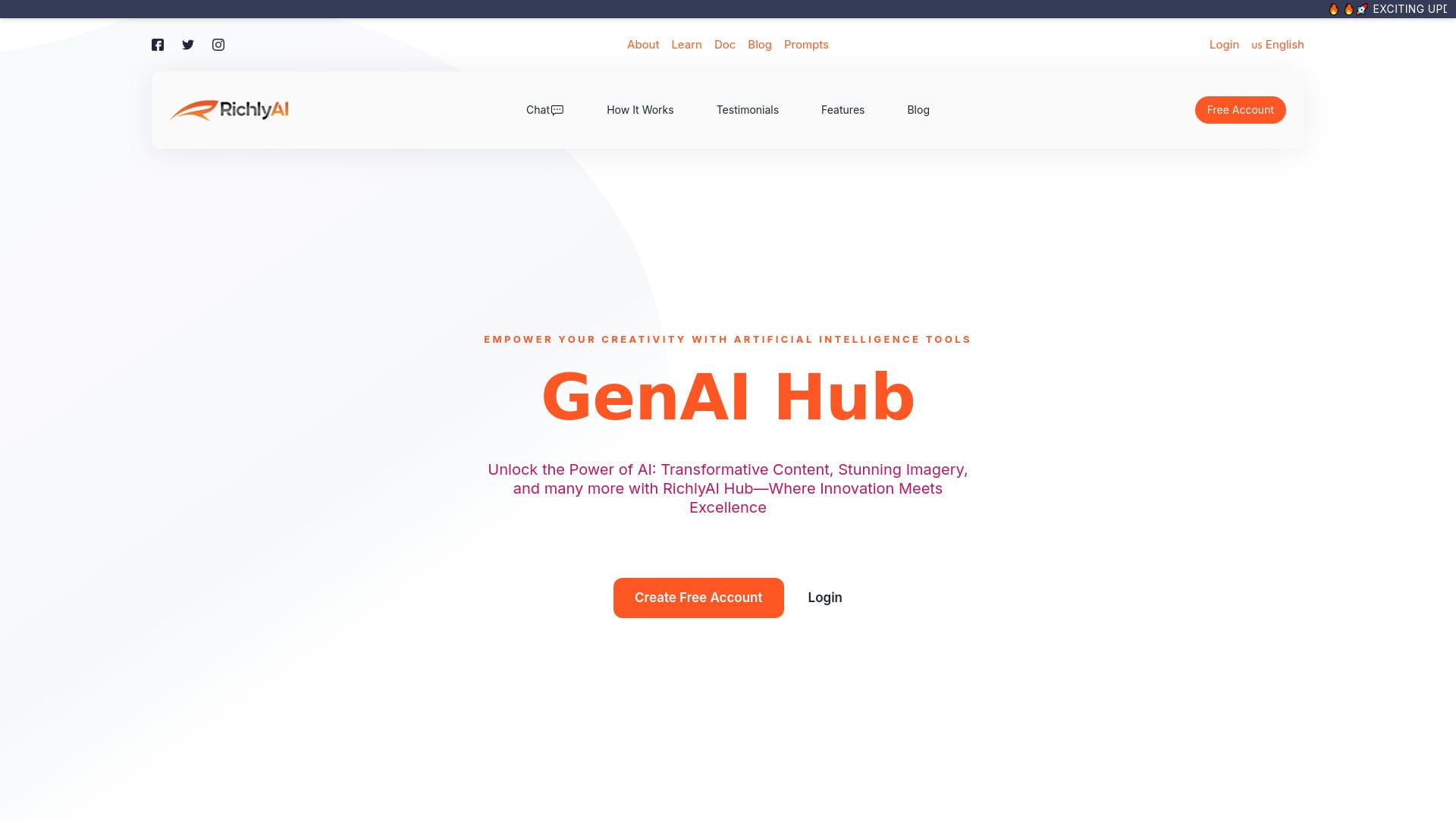 RichlyAI - AI Tool Screenshot and Interface Preview