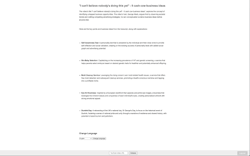 YouTube Clickbait Decoder & Video Summarizer